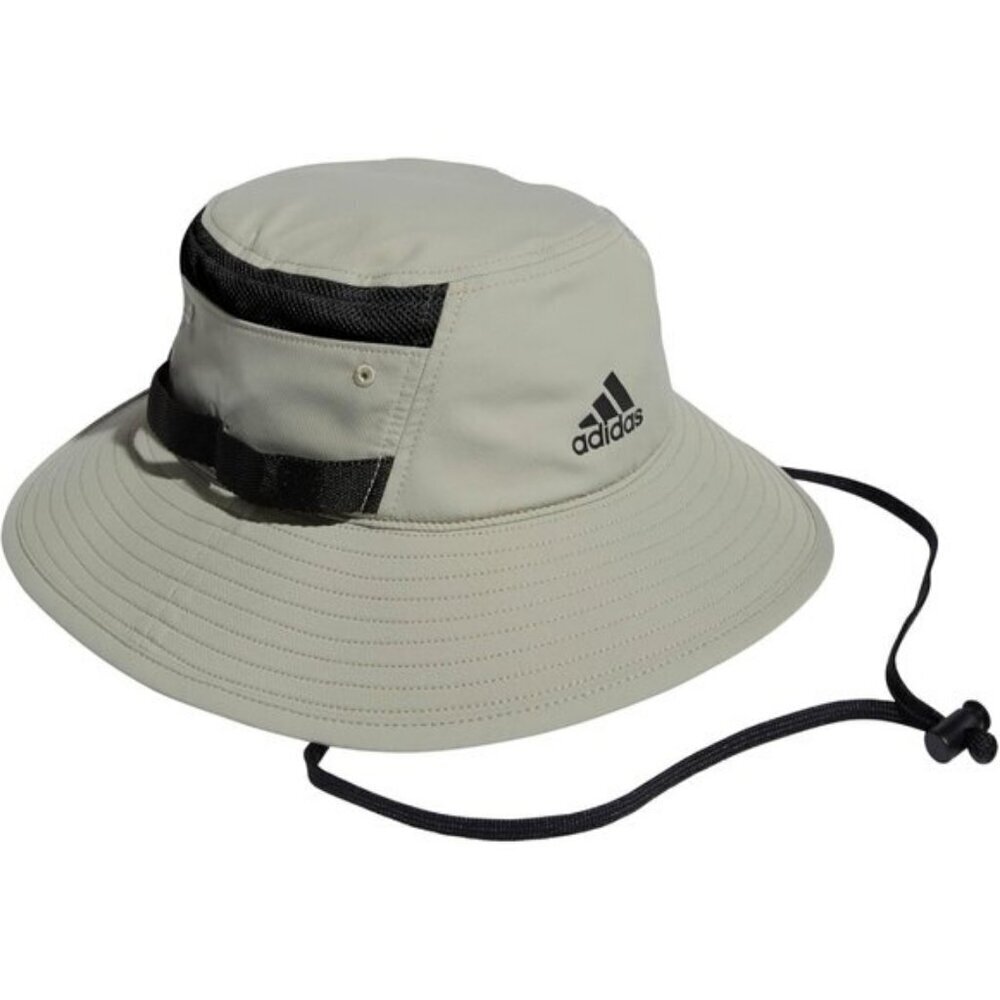 ⚡Adidas Men Feather Grey/Black/3.0 100% Polyester Outdoor Athletic Bucket Hat
